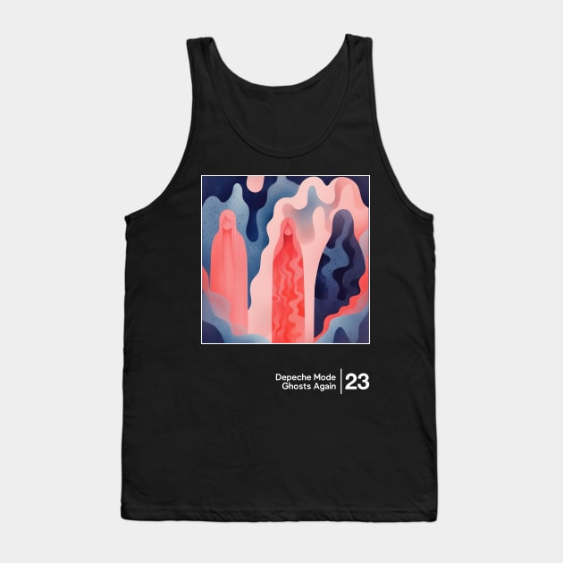 Ghosts Again / Minimal Style Graphic Artwork Tank Top by saudade